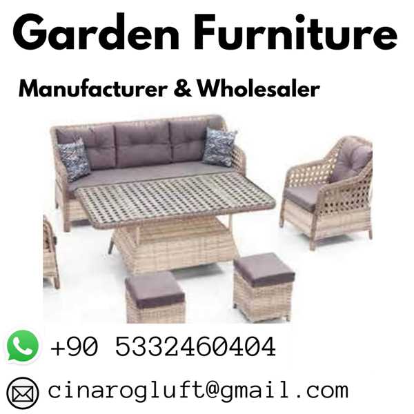 Garden Furniture Manufacturers Turkey, Call Us +90 533 2460404